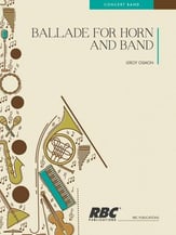 BALLADE FOR HORN And BAND Concert Band sheet music cover